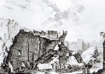 Tower of San Roque, Lisbon After the Earthquake of 1755